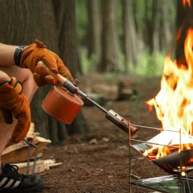 Outdoor camping straight handle handheld detachable igniter