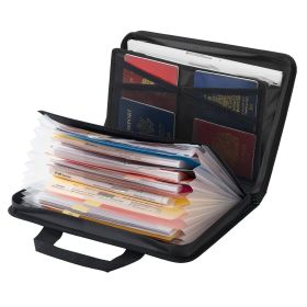 Fireproof Document Bag, 1832 F Heat Insulated Fireproof & Waterproof Bag, Portable Multi-Layer File Storage Security Organizer Home Office Travel