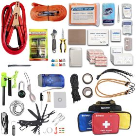 QUADKIT: 4-in-1 Emergency Kit for Auto, Medical, Survival and Fasteners