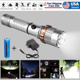 LED Flashlight Rechargeable Work Light Super Bright Torch Emergency Light Escape Hammer (Options: 1PACK)