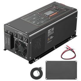 2000W Pure Sine Wave Inverter Charger DC 12V To AC 120V Power Inverter (Options: Black)