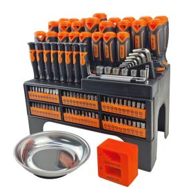 118-Piece Magnetic Screwdriver Set Professional Repair Tool Kit Ideal For Home Improvement And Automotive Maintenance (Options: YW087)