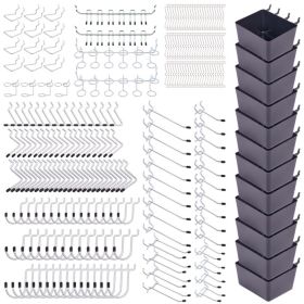 278-Piece Pegboard Organizer Kit, Wall-Mounted Tool Storage Kit, Ideal For Workshops, Garages, Warehouses, And More (Options: YW021)
