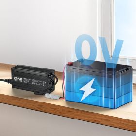 12V 20A Lithium Battery Charger 14.6V AC-DC LiFePO4 Smart Charger For RV (Options: Black)