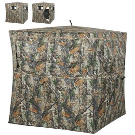 Hunting Blind for 2 Person, See Through Pop Up Blind with 270-Degree View, Windows for Deer Hunting, Camouflage (Options: Camouflage-1100x200x200 mm)