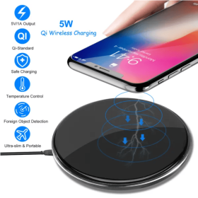 Wireless Charger Qi Certified Ultra Slim 5W Charging Pad (Options: Style1)