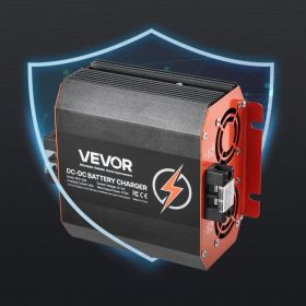 12V 30A DC To DC Charger Battery Charger 375W For Lead-Acid And Lithium AGM GEL (Options: Black)