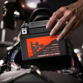 Motorcycle Battery 12V 2Ah YTX5L-BS High Performance Powersports Battery (Options: Black)