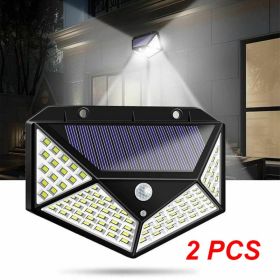 Solar Lights Outdoor Waterproof - Flood Lights With Motion Sensor, Courtyards, LED Solar Light For Streets, Courtyards,Parking Garages (Options: 2PCS)