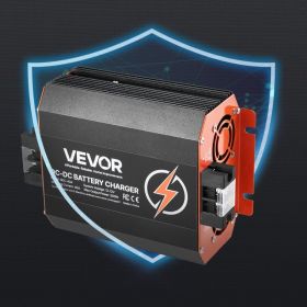 12V 40A DC To DC Charger Battery Charger 500W For Lead-Acid And Lithium AGM GEL (Options: Black)