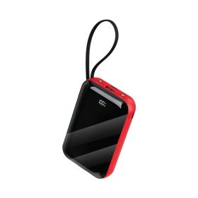Portable Power Bank With Fast & Wireless Charging - High Capacity Battery Pack For IPhone, Android & AirPods, Travel-Friendly Emergency Charger W (Options: BS480Red)