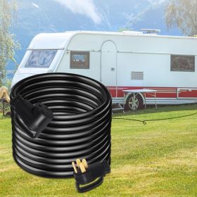 30Ft 50 Amp RV Extension Cord Durable Premium Power Cord RV 26.5mm Wire Diameter Extension Cord Copper Wire RV Cord Power Supply Cable For Traile (Options: Multicolor)