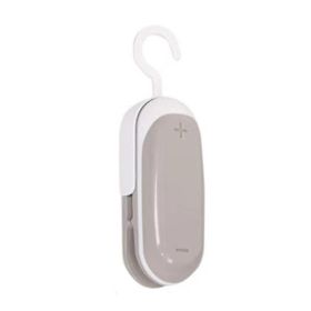 Mini Portable Sealer Heat Bag Sealing Machine Package Sealer Bags Thermal Plastic Food Bag Closure Packing Kitchen Accessories (Color: Gray)