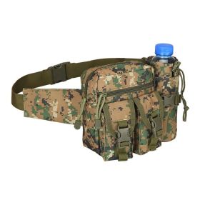 Hiking Cycling Outdoors Waterproof Wearproof Lightweight Waist Bag (Color: Jungle Digital, Type: Waist Bag)