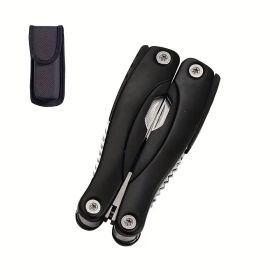 Heavy Duty Camping Multi-Tool (Color: Black camping outdoor)