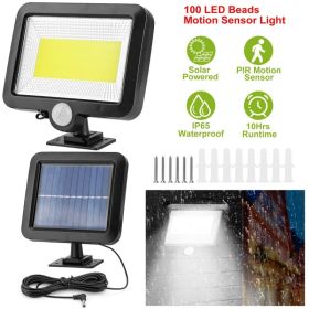 Solar Powered Wall Lights Outdoor Motion Sensor Lamp IP65 Waterproof Dusk To Dawn Sensor Light For Front Door Deck (Options: 1Pc Black)