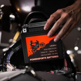 Motorcycle Battery 12V 7Ah YT14AH-BS High Performance Powersports Battery (Options: Black)