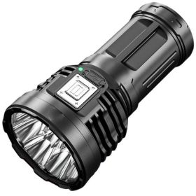 Super Bright Led Torch Light Flashlight Outdoor 30W, USB Rechargeable 1500mAh Led Torch, Mini Flashlight Home Emergency Light (Options: Black)